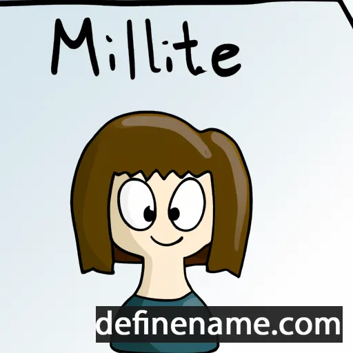 cartoon of the name Millette