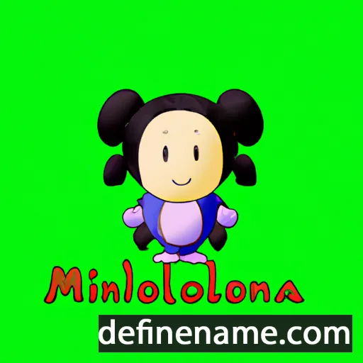 cartoon of the name Milonia