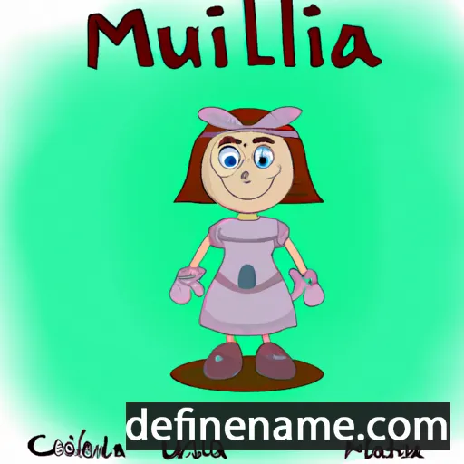 cartoon of the name Milunia