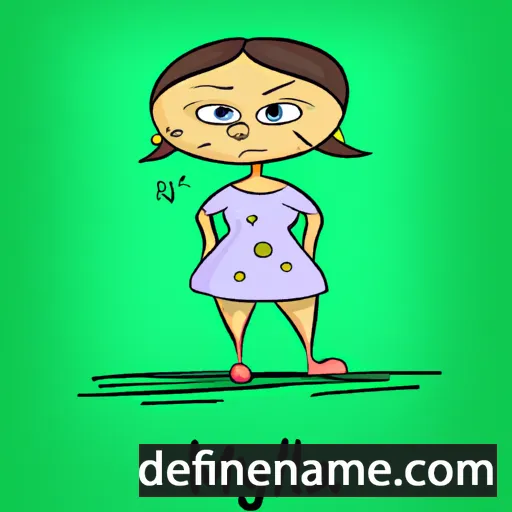 cartoon of the name Milya