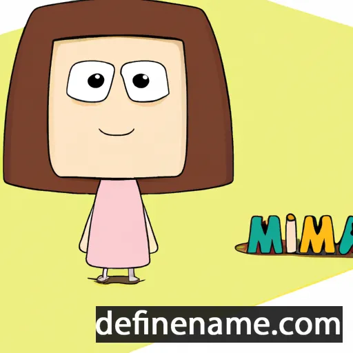 cartoon of the name Mima