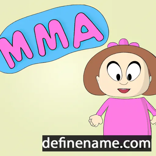 cartoon of the name Mima