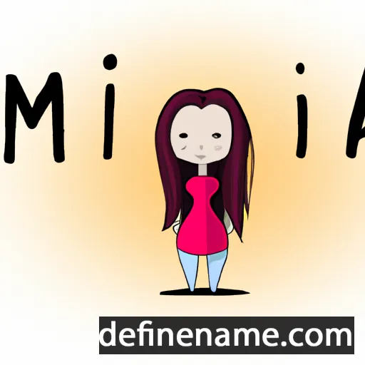 cartoon of the name Mimina