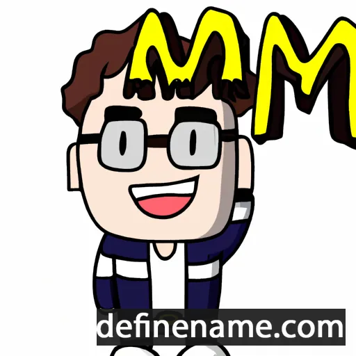 cartoon of the name Min-gyeom