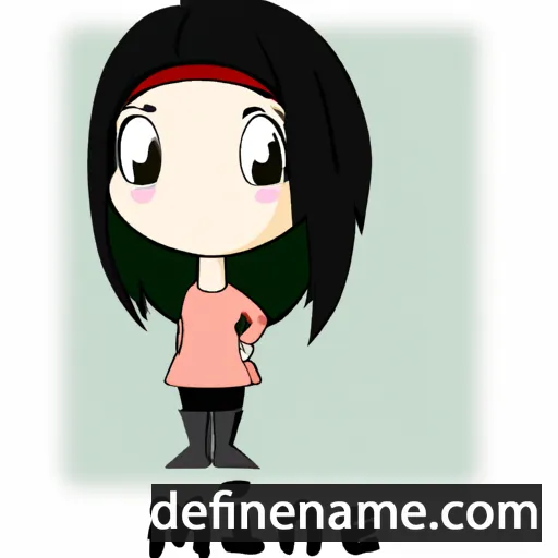 cartoon of the name Minae