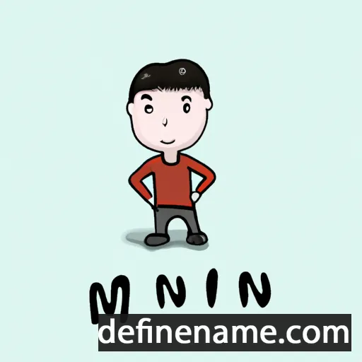 cartoon of the name Minan