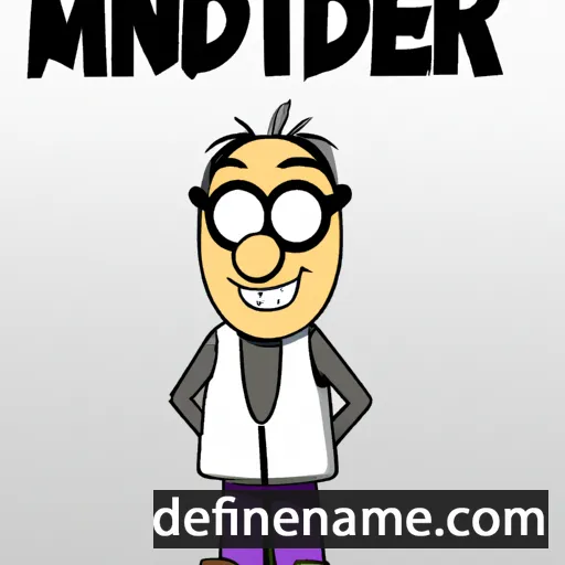 cartoon of the name Mindert