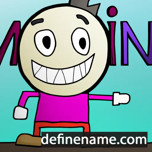 cartoon of the name Mine