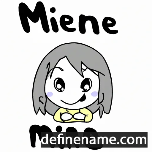 cartoon of the name Minene