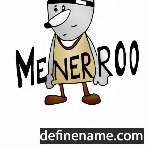 cartoon of the name Minervo