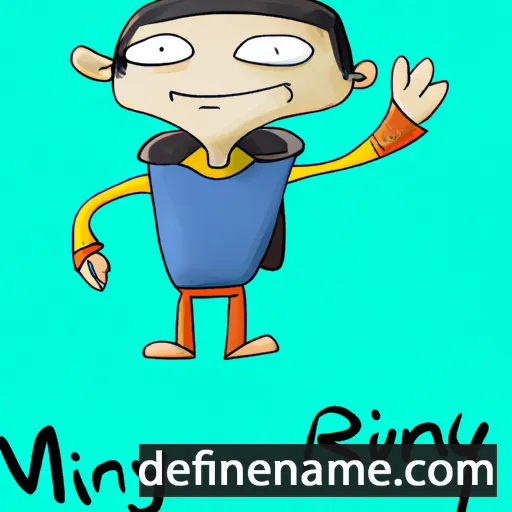 cartoon of the name Ming-ray