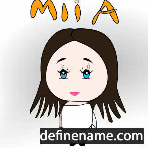 cartoon of the name Minha