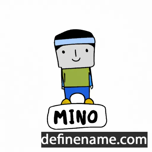 cartoon of the name Minho