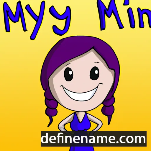 cartoon of the name M'lynn