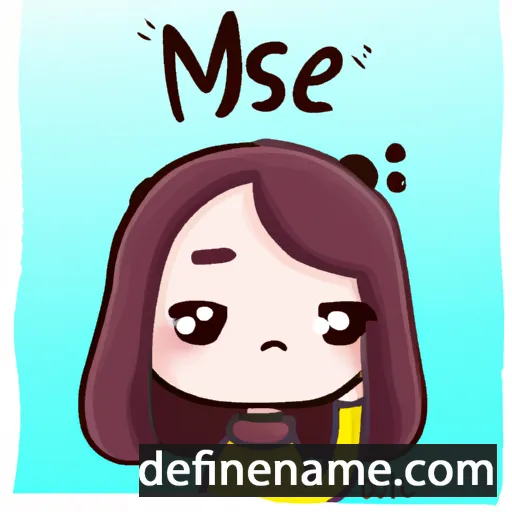 cartoon of the name Mi-seol