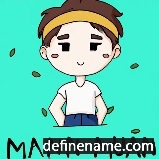 cartoon of the name Min-hwan