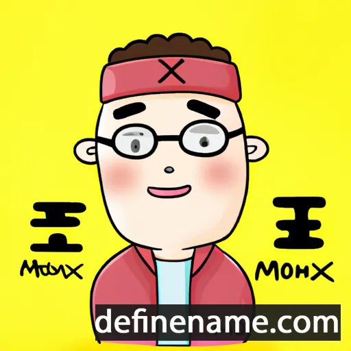 cartoon of the name Min-hyeok