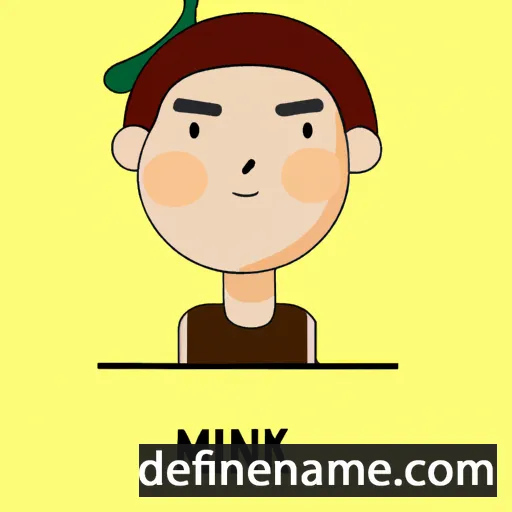 cartoon of the name Min-ki