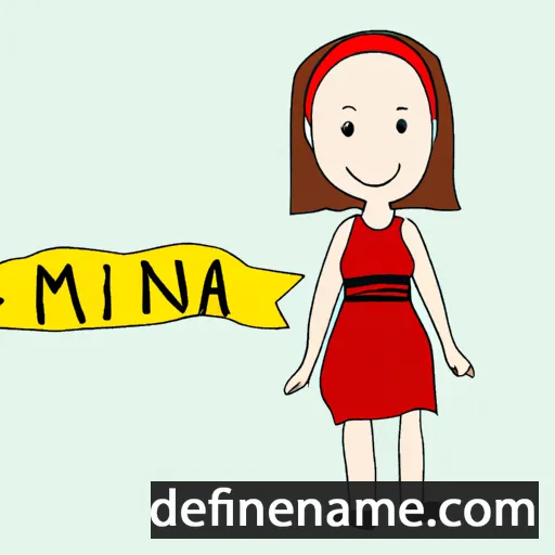 cartoon of the name Minna