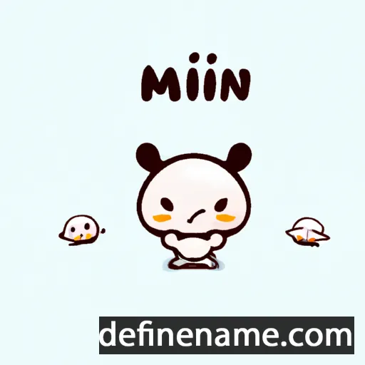 cartoon of the name Minniu