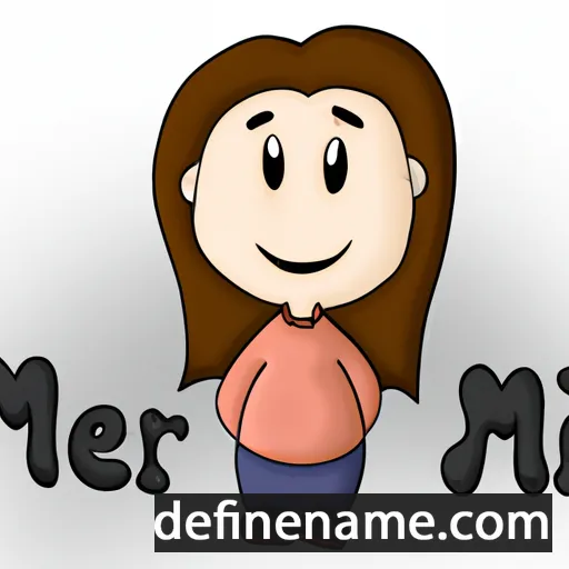 cartoon of the name Mirèia