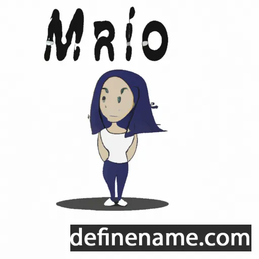 cartoon of the name Miriã