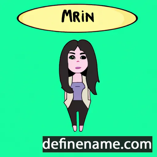 cartoon of the name Mirian