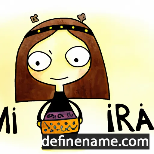 cartoon of the name Mirija