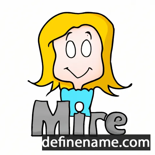 cartoon of the name Mirje