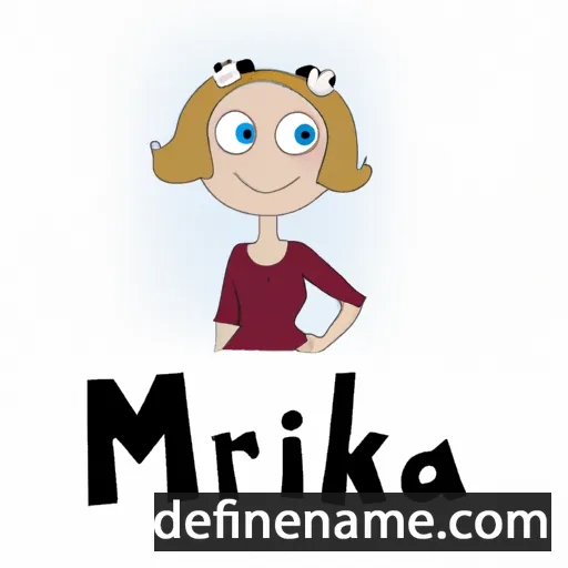 cartoon of the name Mirkka