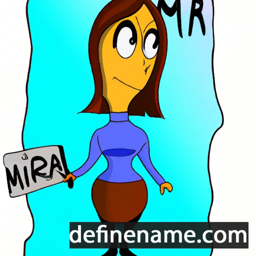 cartoon of the name Mirra