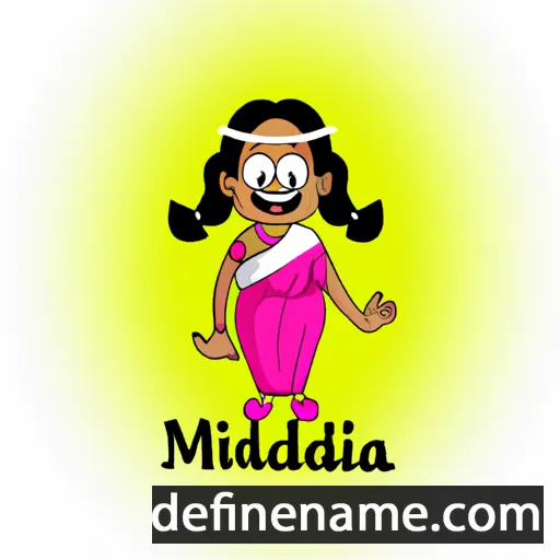 cartoon of the name Mirudhula