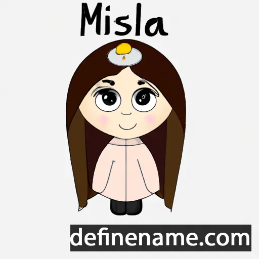 cartoon of the name Mislina