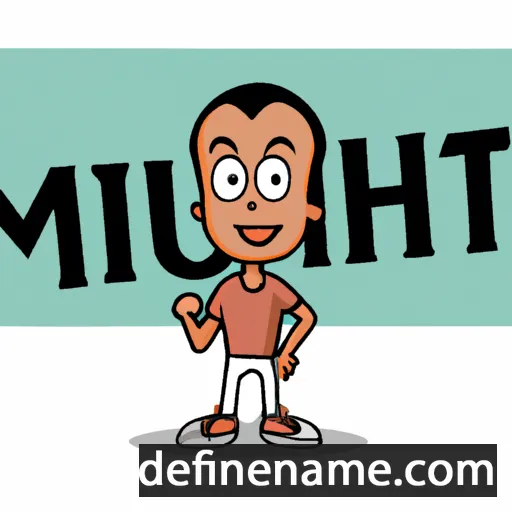 cartoon of the name Mithun