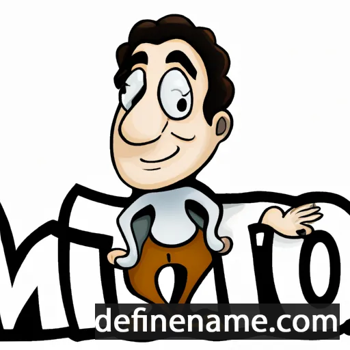 cartoon of the name Mitro