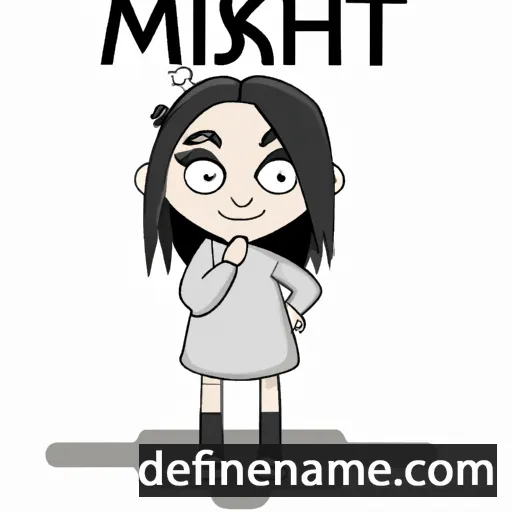 cartoon of the name Mitski