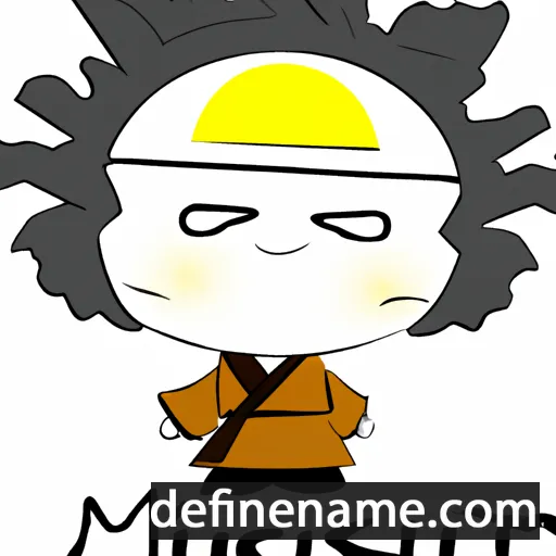 cartoon of the name Mitsunori