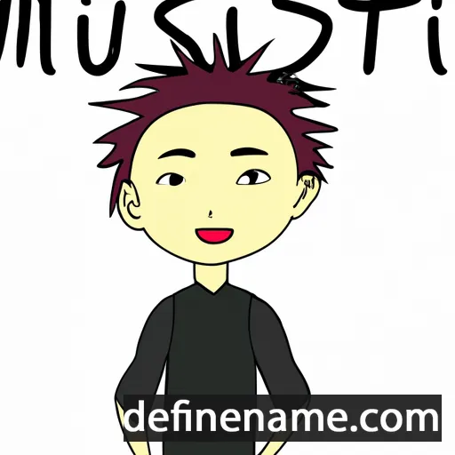 cartoon of the name Mitsuru