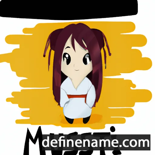 cartoon of the name Mitsuye