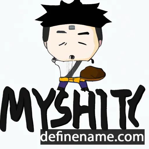 cartoon of the name Mitsuyoshi