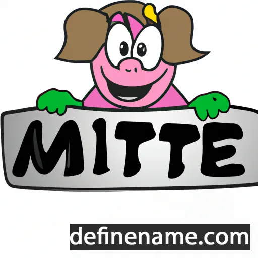 cartoon of the name Mittie