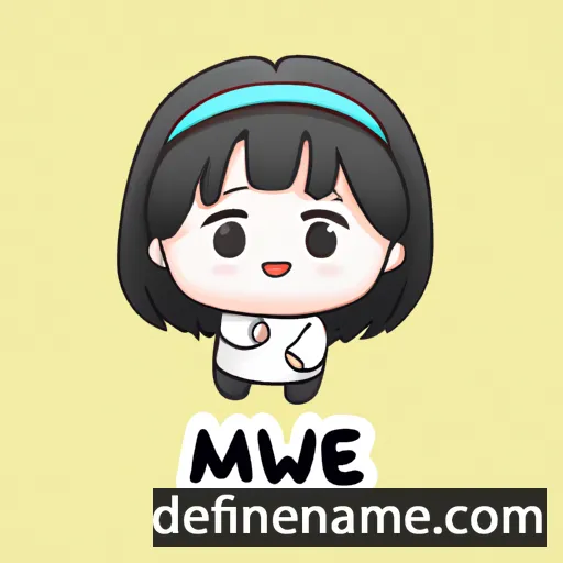 cartoon of the name Miwae