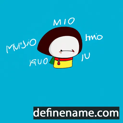 cartoon of the name Miwao