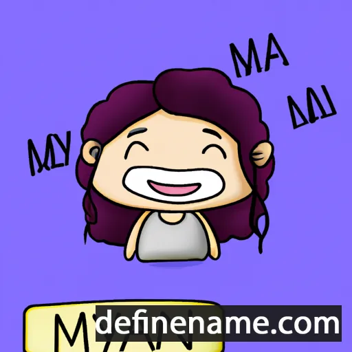 cartoon of the name Miyán