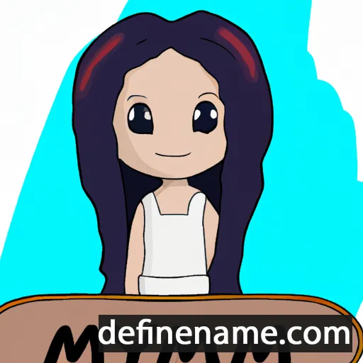 cartoon of the name Miyami