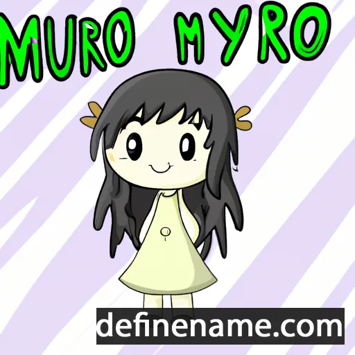 cartoon of the name Miyoru