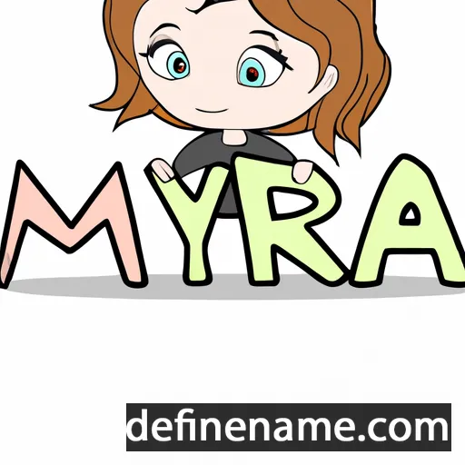 cartoon of the name Miyra