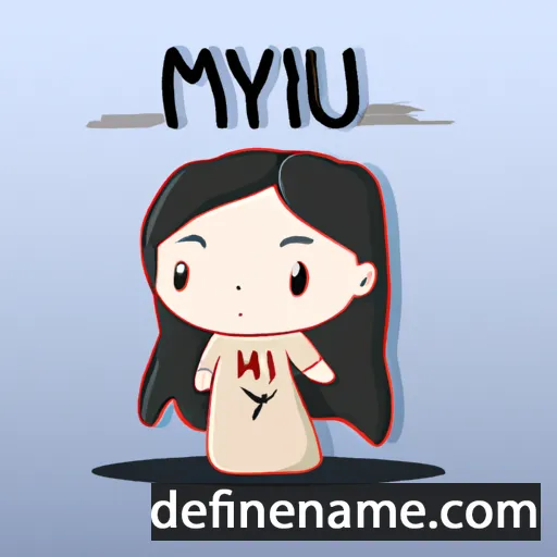 cartoon of the name Miyū