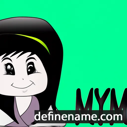 cartoon of the name Miyumi