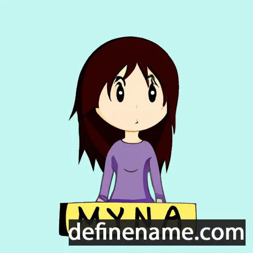 cartoon of the name Miyuna